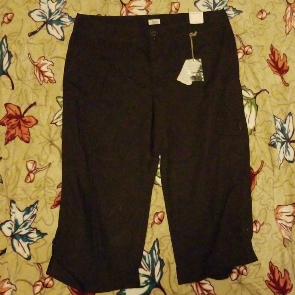 Size 16 Brown capris. Brand new with tags.